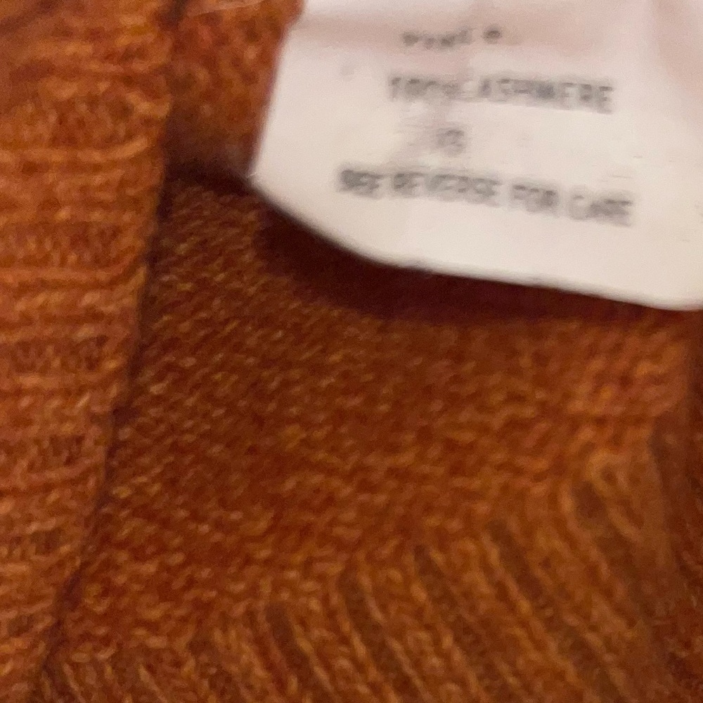 Vince. 100% cashmere hoodie orange - Picture 4 of 4